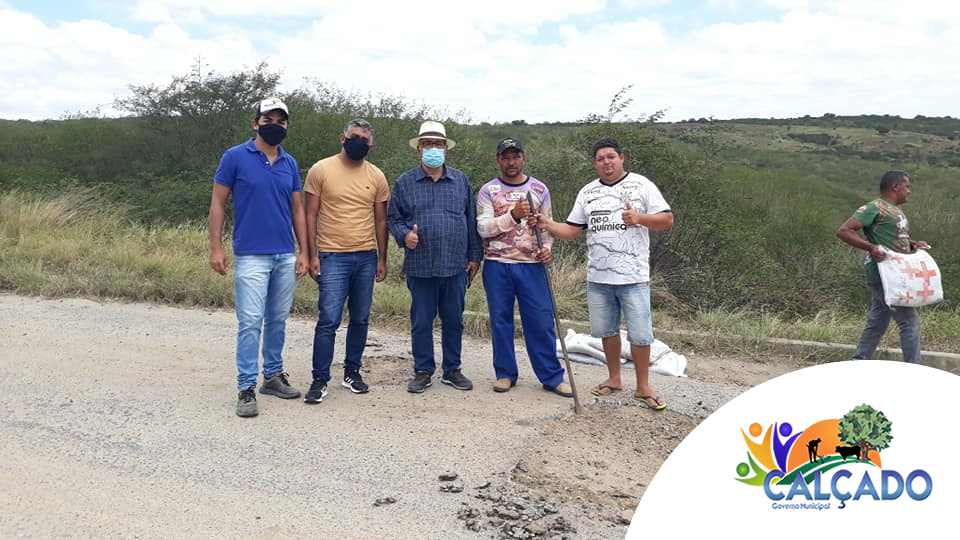 Prefeitura de Calçado inicia operação tapa-buracos na entrada da cidade