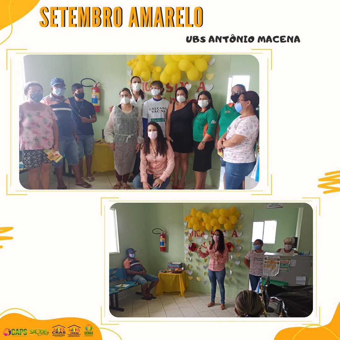 UBS Antônio Macena recebe ação do Setembro Amarelo em Calçado