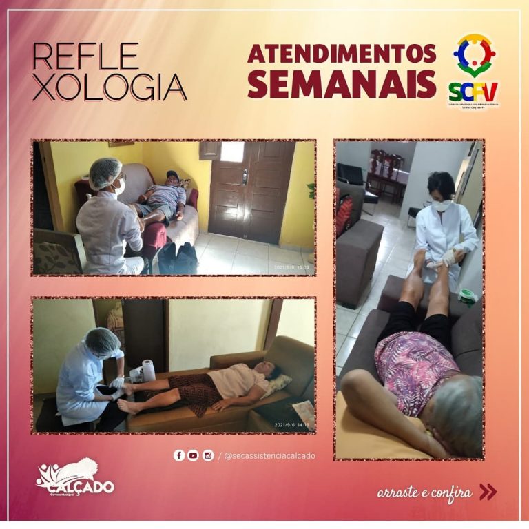 Reflexologia Semanal Promovida pelo SCFV de Calçado Oferece Momentos de Relaxamento aos Idosos