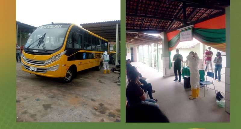 Monitores e motoristas do transporte escolar participam de treinamento para retorno das aulas presenciais