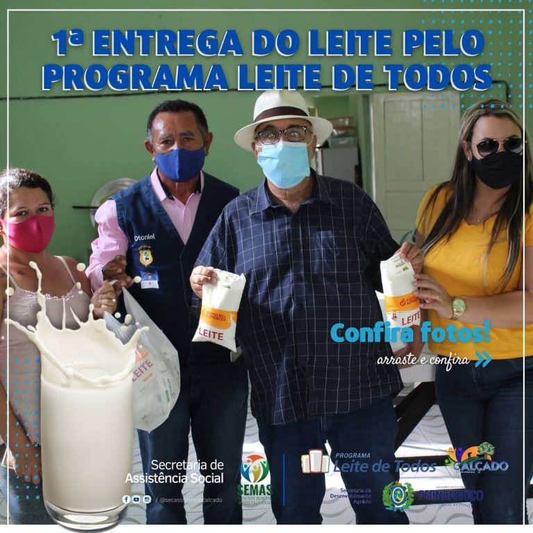 Programa Leite de Todos retoma atividades em Calçado