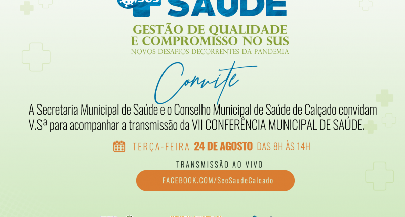 Convite para a VII Conferência Municipal de Saúde