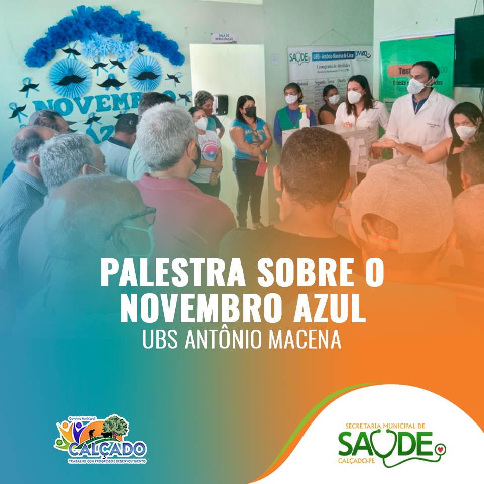 Novembro Azul: UBS Antônio Macena Realiza Ações de Prevenção ao Câncer de Próstata