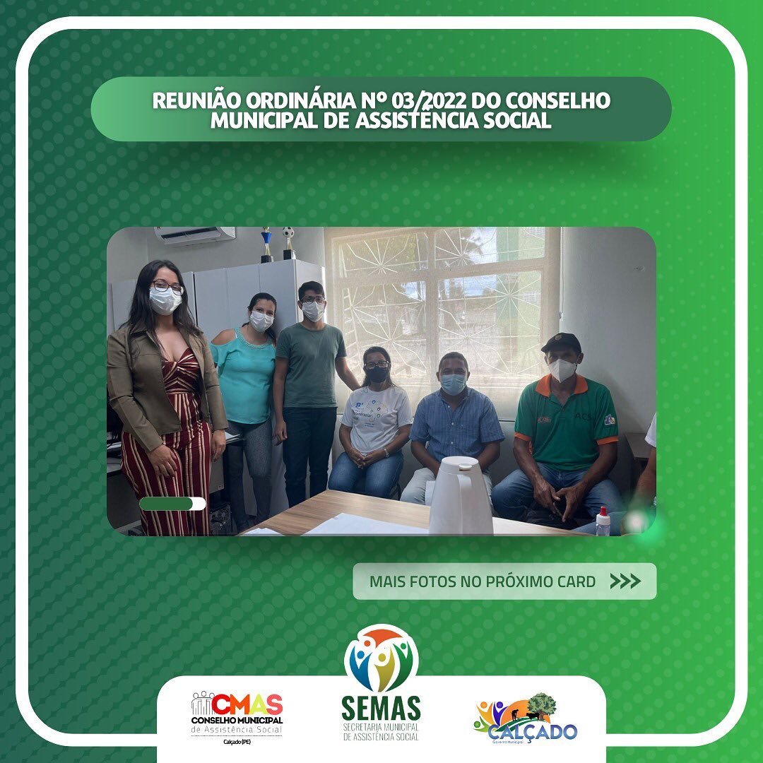 Conselho Municipal de Assistência Social realiza reunião ordinária em Calçado