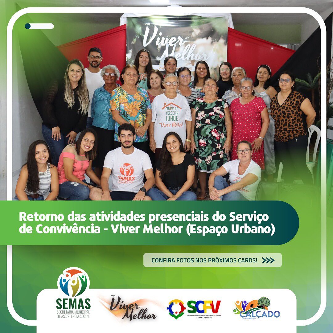 SCFV de Calçado retoma atividades com encontro do Grupo Viver Melhor