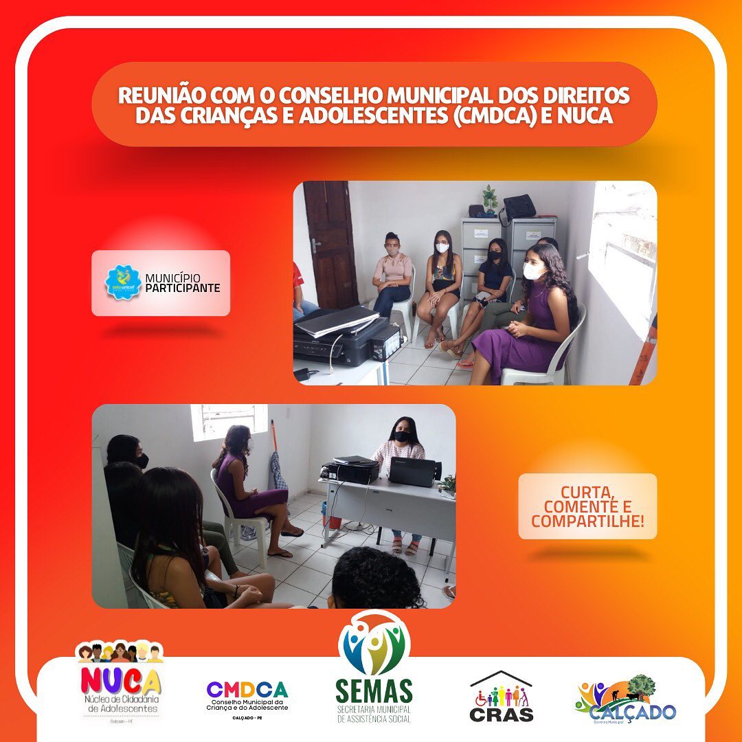 CRAS promove reunião com CMDCA e NUCA para discutir enfrentamento à gravidez na adolescência