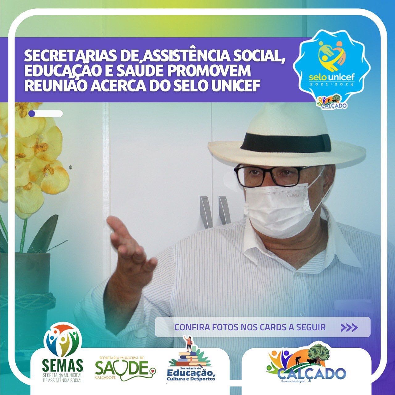 Secretarias de Assistência Social, Saúde e Educação alinham ações para o Selo UNICEF em Calçado