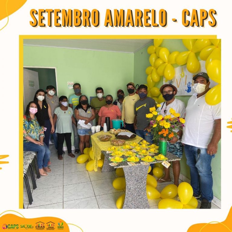 CAPS de Calçado Realiza Atividade em Alusão ao Dia “D” do Setembro Amarelo