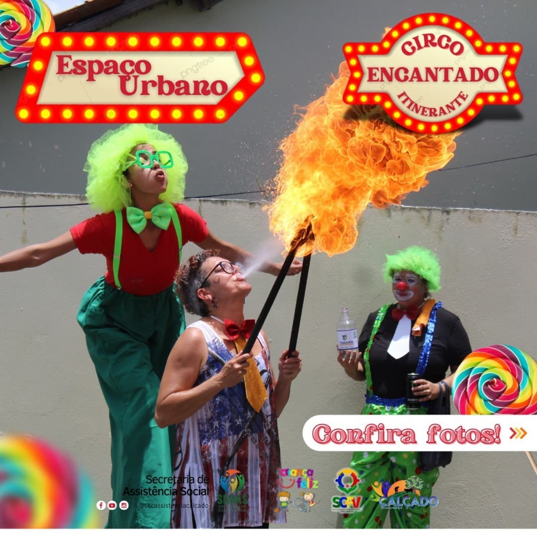 Circo Encantado Itinerante Leva Ações do Dia das Crianças às Comunidades de Calçados