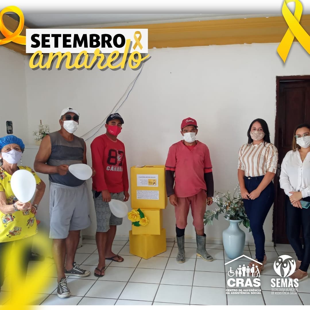 CRAS de Calçado Realiza Atividades em Alusão ao Setembro Amarelo