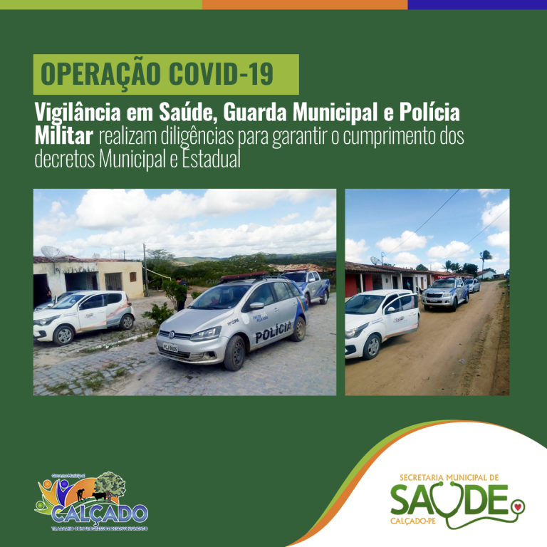 Força-tarefa intensifica fiscalização para cumprimento dos decretos sanitários em Calçado