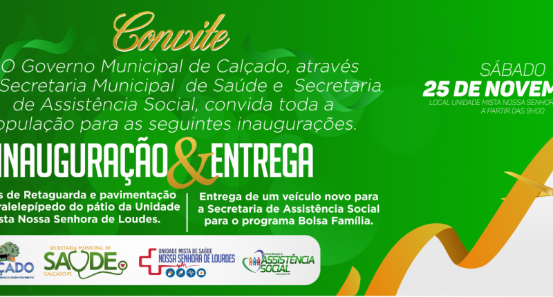 Inauguração de Leitos de Retaguarda e Entrega de Veículo à Assistência Social