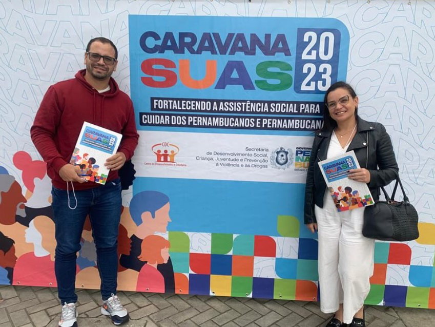 Aconteceu ontem, 23/08, na cidade de Saloá/PE, um encontro da Caravana SUAS com gestões e profissionais socioassistenciais da região Agreste.