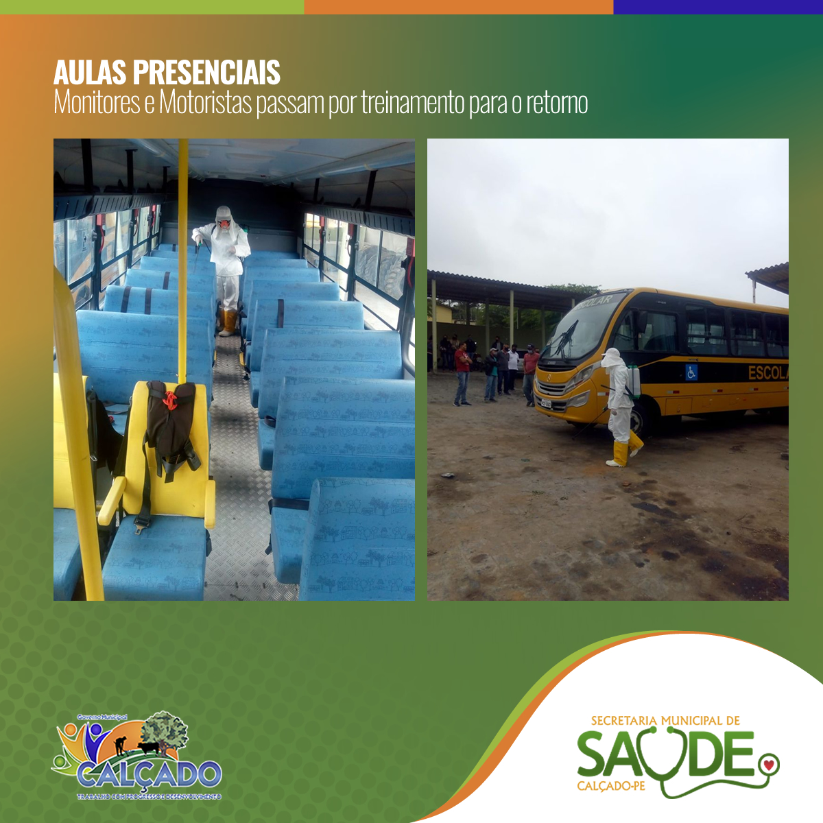 Monitores e motoristas do transporte escolar participam de treinamento para retorno das aulas presenciais