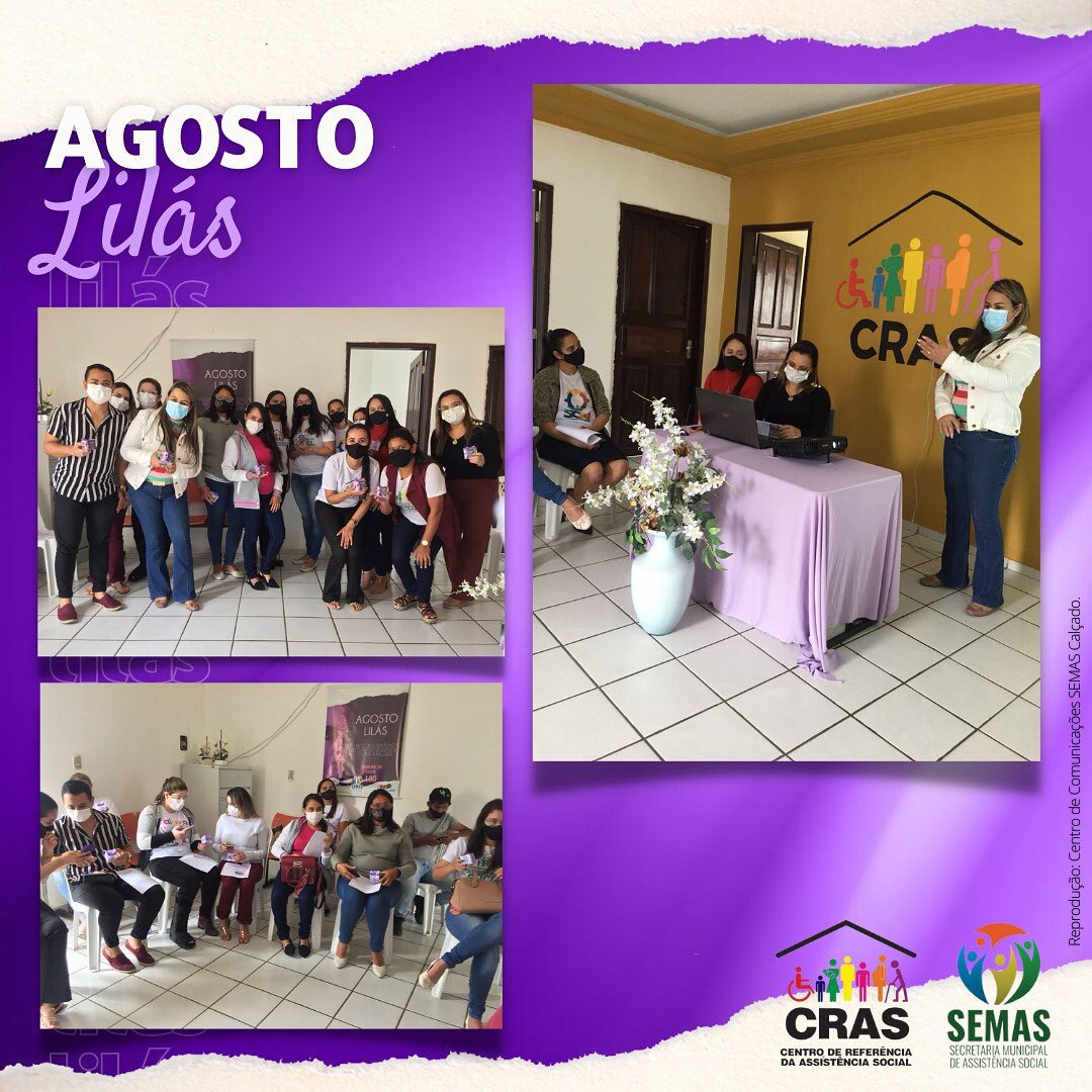 CRAS Realiza Ação do Projeto Agosto Lilás