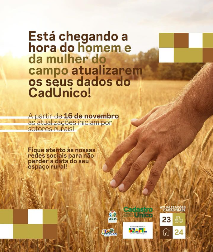 Calçado prepara atualização do Cadastro Único para moradores da zona rural