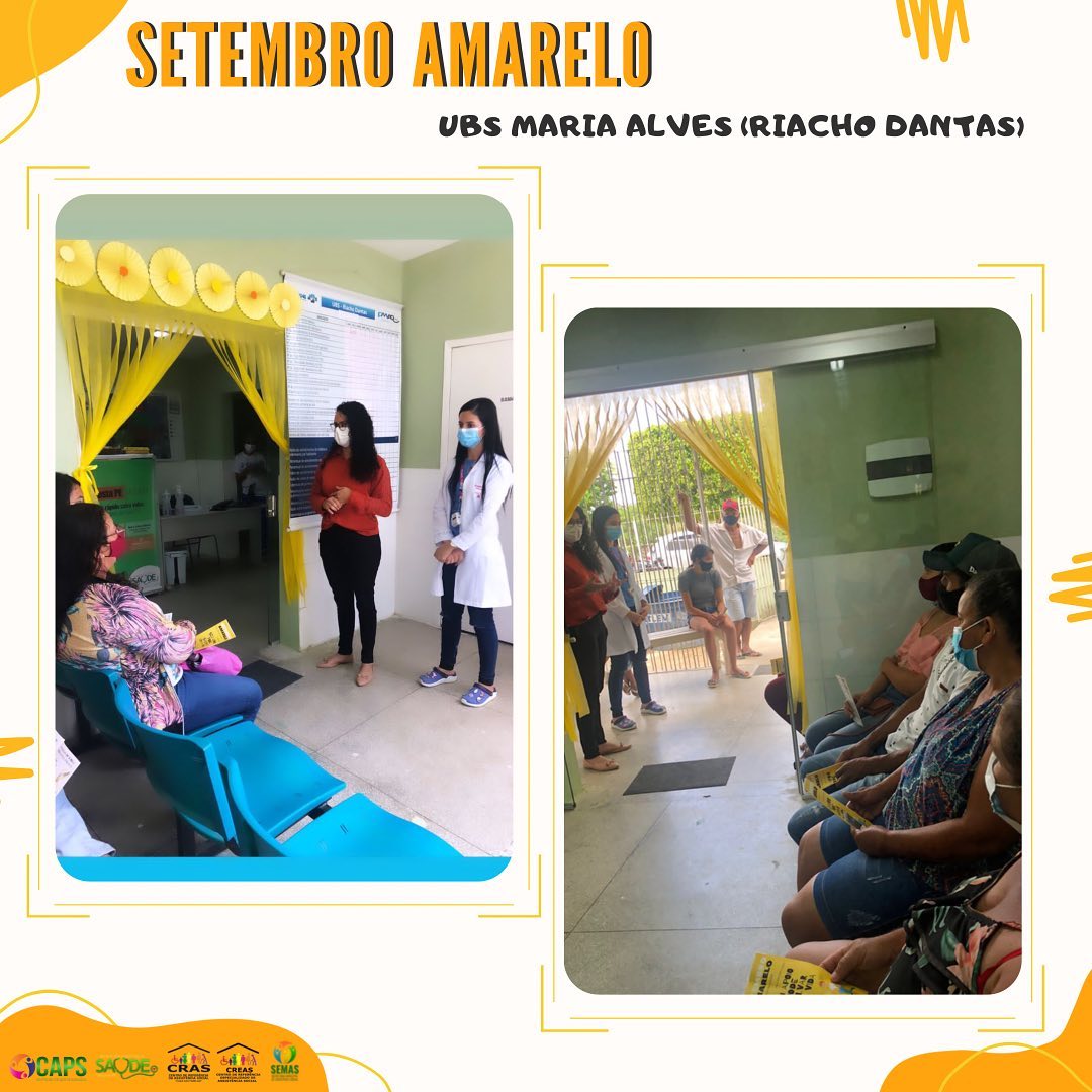UBS Maria Alves realiza ação do Setembro Amarelo no Riacho Dantas