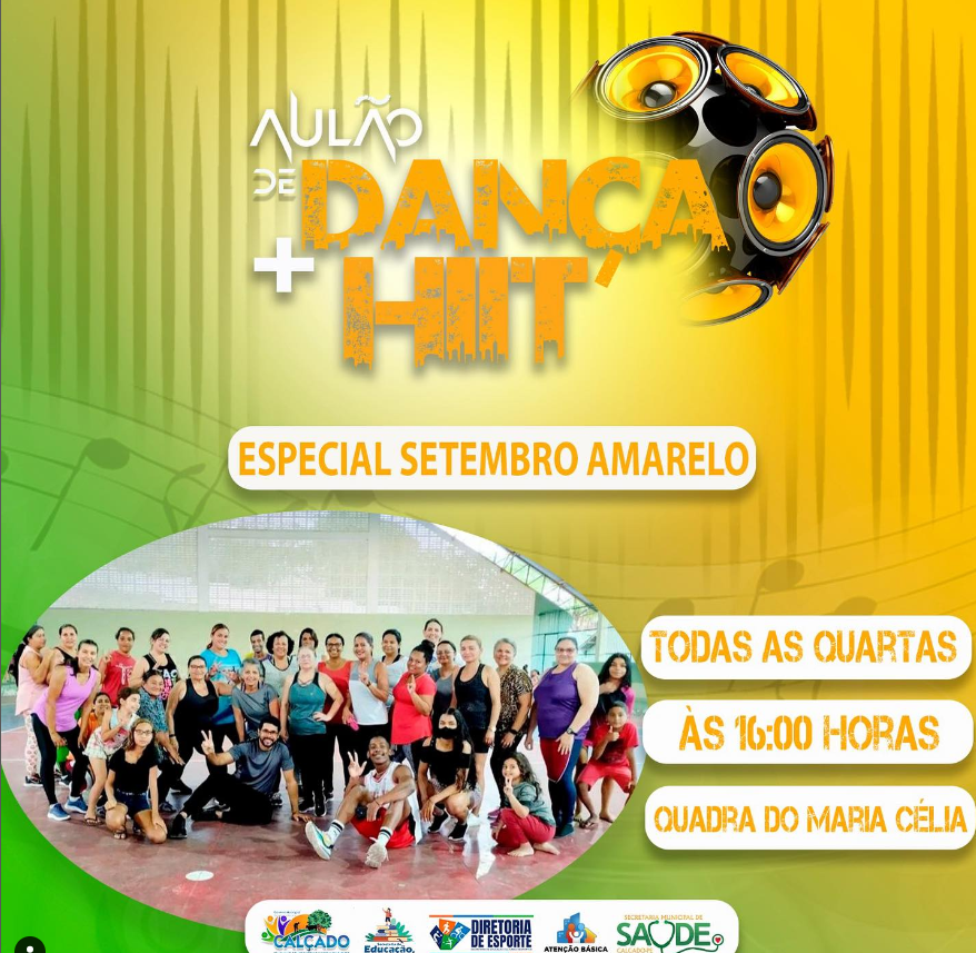 Calçado promove Aulão de Dança em alusão ao Setembro Amarelo