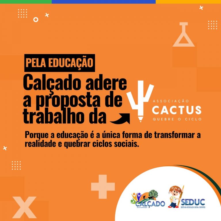 Calçado firma parceria educacional com a Associação Cactus