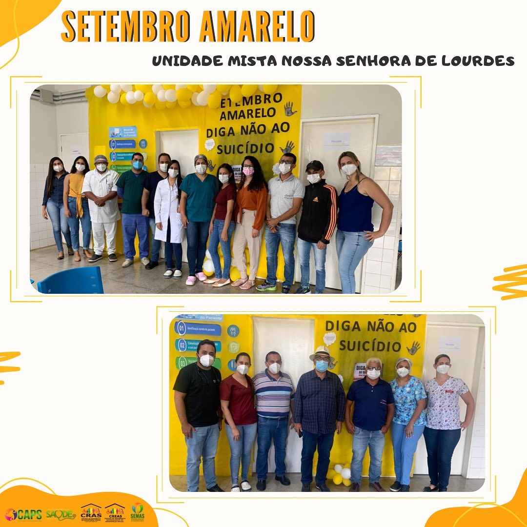 Setembro Amarelo: profissionais da Unidade Mista participam de palestra