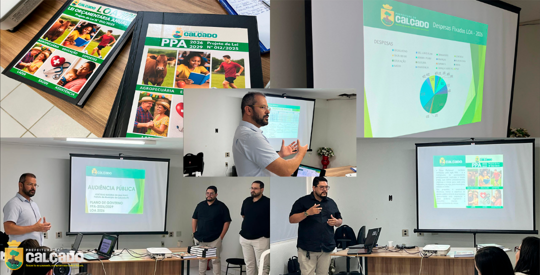 Calçado realiza audiência pública da LOA 2026 e do PPA 2026–2029